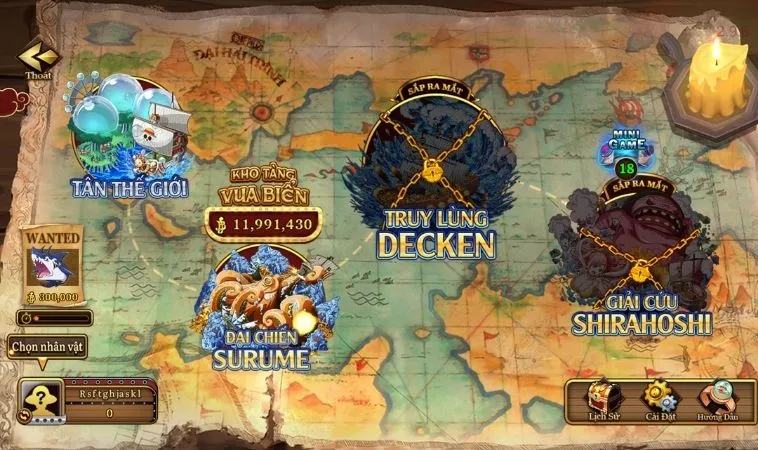 Bản đồ chơi game Bắn Cá Đại Hải Trình Tại Vibet88