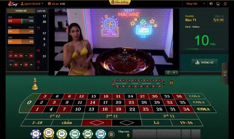 Bàn cược Roulette Nhà Cái Vibet88
