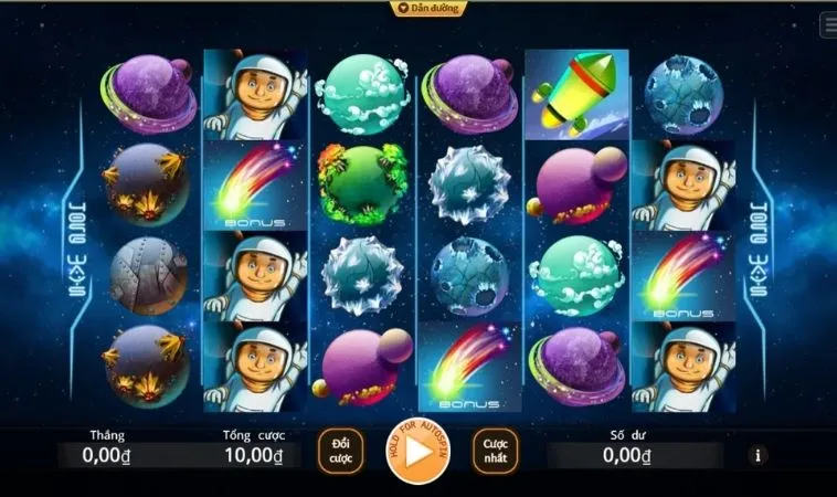 Giao diện chơi Nổ Hũ Vũ Trụ Tại Vibet88