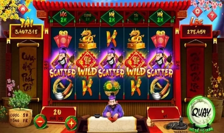 Giao diện chơi Nổ Hũ Ông Đồ Tại Vibet88