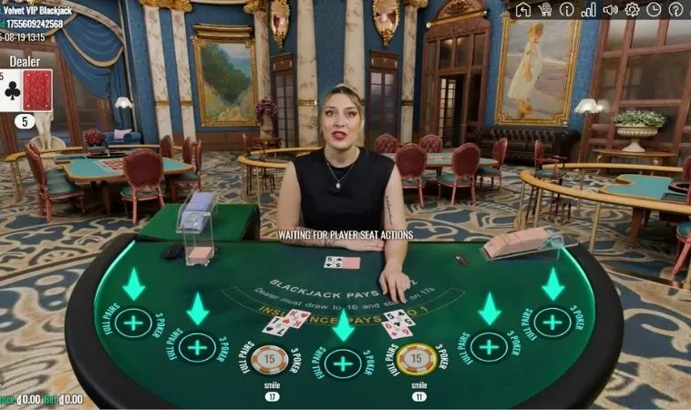 Bàn chơi Blackjack Tại Vibet88